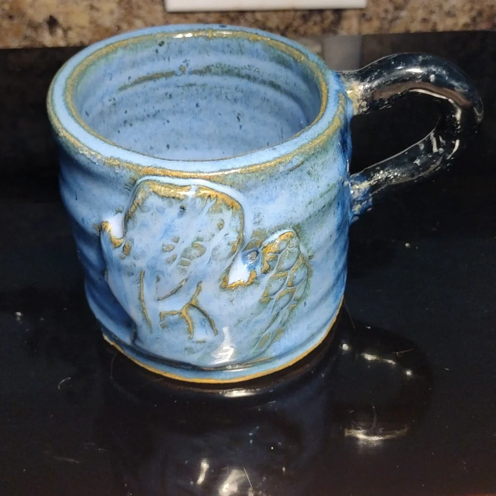 Blue Hand Built Mug/Cup